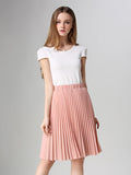 Wenkouban-Women Chiffon Pleated Skirt Vintage High Waist Tutu Skirts Womens Saia Midi Rokken 2025 Summer Style Jupe Femme Skirt