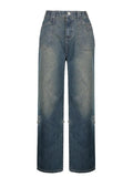 Wenkouban Blue denim baggy boyfriend jeans