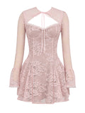 Wenkouban-Christmas Thanksgiving Gift New Year's Eve Dress party look inspos back to school dress  Alice Lace Mini Dress