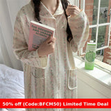 christmas pajamas photoshoot  Cyber Monday 2024 2024 Autumn and Winter Thickened Pajamas Women's Korean-Style Gentle Floral Simple Suit Casual Nightdress Home Wear