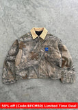 carhartt hoodie Printed Jacket Wear Y2k Camouflage Retro Casual Pants+Coat