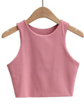 Wenkouban-2025 Summer Fashion Women Sexy Slim Tops O-neck Sleeveless Double Nylon Ladies Good Quality Tank Tops 6 Colors