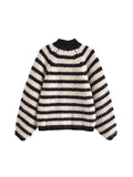 Wenkouban-Winter Outfits Christmas Davi Striped Cardigan Jacket