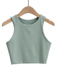 Wenkouban-2025 Summer Fashion Women Sexy Slim Tops O-neck Sleeveless Double Nylon Ladies Good Quality Tank Tops 6 Colors