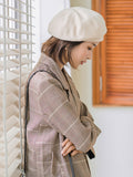 Wenkouban-Christmas Thanksgiving Personality Striped&Plaid Beret Hat