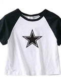 Wenkouban-Female Y2K Clothes Star Tops Women Tshirt Harajuku Retro Fashion Gothic Short Sleeve Crop Sexy Tops Aesthetics Tops Short Navel