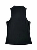 Wenkouban-2024 Summer NEW Arrival Women Solid Color Causal Sexy Croped-Top Sleeveless Tank Streetwear