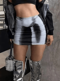 Wenkouban-nye outfits Tie Dye Y2K Mini Skirt 2025 fashion trends y2k style party club outfits