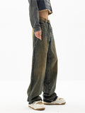 Wenkouban-Boyfriend jeans with a classic vintage wash- Streetwear y2k outfits Fall Outfits Christmas Thanksgiving Gift New Year's Eve