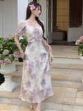 Wenkouban-2025 dress to impress party dress nye outfits Elegant seaside floral dress YM1556