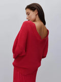 Wenkouban-Christmas Thanksgiving outfits_Elegant Backless Sexy Cut Out Long Sleeve Casual Christmas Sweater