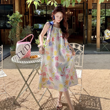 Wenkouban-2025 dress to impress party dress nye outfits New summer printed suspender dress  YM1451