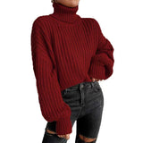 winter outfits women Women's Loose Thread Pilling Knitted Sweater Urban Trend Solid Color round Neck