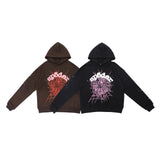 Hip Hop Men's and Women's Street Print Letter Hooded Collar Tops