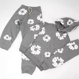 Street Hip Hop Kapok Printed Hooded Sweater Suit Men's Sweatshirt Sweatpants Suit