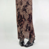 guys in skirts Gothic style Vintage Floral Printed Mesh Double-Layer Skirt Vintage Elegant Low Waist Slimming Dress