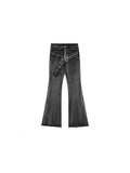 Wenkouban-Spring Fashion Sexy Wind Burr Slightly Flared Jeans