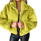 winter outfits men Black Friday Cyber Monday Christmas Women's Autumn and Winter Zipper Cardigan Plush Warm Coat