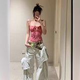 going out outfits Niche 2024 Spring and Summer New Hot Girl Style Lace Strap Bra Short Vest Camisole Top for Women