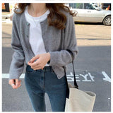 guys in skirts 2024 Wool Cardigan Women's Sweater Coat Cashmere Sweater Loose Solid Color 