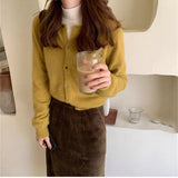 guys in skirts 2024 Wool Cardigan Women's Sweater Coat Cashmere Sweater Loose Solid Color 