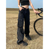 Fall Street Style y2k American Retro Heavy-Duty Washed Old Vibe Jeans Men's and Women's Ins Niche Multi-Pocket Overalls Pants