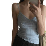 Black Friday Cyber ​​Monday Christmas Macaron Color Underwear Vest Korean Style Women's Slim Fit Sling