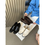 2024 Autumn Niche Loafers Single Shoes Women's Shoes Flat French Retro British Style