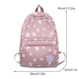 Wenkouban-Star Backpack for Women Men 17 Inch Star Laptop Backpack College Bag Cute Travel Backpack Student Back To School Casual Bookbag