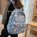 Wenkouban-Star Backpack for Women Men 17 Inch Star Laptop Backpack College Bag Cute Travel Backpack Student Back To School Casual Bookbag