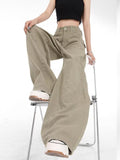 Wenkouban Genuine Spring And Autumn Jeans Fashionable, Relaxed, Loose, Slim, Versatile Wide Leg Pants For Women's Jeans