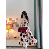 Wenkouban-2025 dress to impress party dress nye outfits women's spring rose suspender dress  YM1507