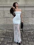 Wenkouban-2025 dress to impress party dress nye outfits Sexy White Bodycon Dress   YM1369