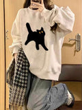 Wenkouban-Spring Casual Outfits Y2K Outfits American Retro Oversize Sweatshirts