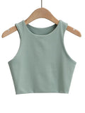 Wenkouban-2025 Summer Fashion Women Sexy Slim Tops O-neck Sleeveless Double Nylon Ladies Good Quality Tank Tops 6 Colors