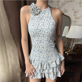 Wenkouban-spring outfits 2025 prety outfits Lilia Halter Mini Dress