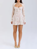 Wenkouban-Christmas Thanksgiving Gift New Year's Eve Dress party look inspos back to school dress  Alice Lace Mini Dress