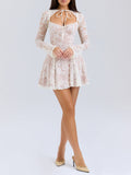 Wenkouban-Christmas Thanksgiving Gift New Year's Eve Dress party look inspos back to school dress  Alice Lace Mini Dress