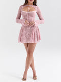 Wenkouban-Christmas Thanksgiving Gift New Year's Eve Dress party look inspos back to school dress  Alice Lace Mini Dress