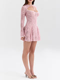 Wenkouban-Christmas Thanksgiving Gift New Year's Eve Dress party look inspos back to school dress  Alice Lace Mini Dress