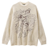 Wenkouban-back to school outfits spring outfits 2025 Heavenly Angels Oversized Sweater