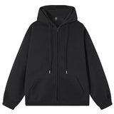 Wenkouban-back to school outfits spring outfits 2025 Basic Things Zip-Up Hoodie