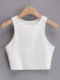 Wenkouban-2025 Summer Fashion Women Sexy Slim Tops O-neck Sleeveless Double Nylon Ladies Good Quality Tank Tops 6 Colors