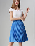 Wenkouban-Women Chiffon Pleated Skirt Vintage High Waist Tutu Skirts Womens Saia Midi Rokken 2025 Summer Style Jupe Femme Skirt