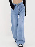 Wenkouban-Baggy boyfriend jeans with an embroidered motif on the back- Streetwear y2k outfits Fall Outfits Christmas Thanksgiving Gift New Year's Eve