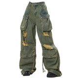 Wenkouban-back to school outfits spring outfits 2025 Itz No Big Deal Cargo Jeans