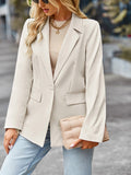 Wenkouban-Winter outfits ideas Women's casual long-sleeved small suit jacket