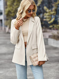 Wenkouban-Winter outfits ideas Women's casual long-sleeved small suit jacket