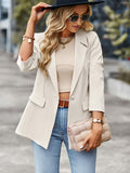 Wenkouban-Winter outfits ideas Women's casual long-sleeved small suit jacket