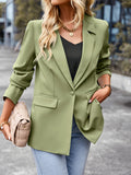 Wenkouban-Winter outfits ideas Women's casual long-sleeved small suit jacket